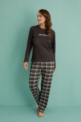 Gd Goldoremi 14102-8 Kadın Perfect Termal Uzun Kol Pijama Takımı