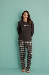 Gd Goldoremi 14102-8 Kadın Perfect Termal Uzun Kol Pijama Takımı