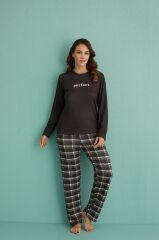 Gd Goldoremi 14102-8 Kadın Perfect Termal Uzun Kol Pijama Takımı