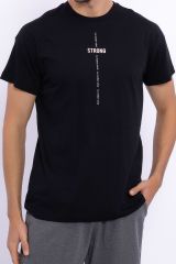 Arnetta 2044 Battal Strong Siyah Erkek Bermuda Takım