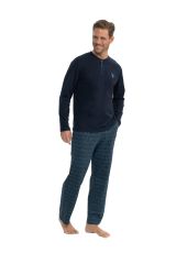 U.S. Polo Assn. 18853 Erkek Düğmeli Uzun KolluPijama Takımı