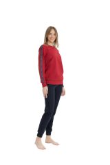 U.S. Polo Assn. 17075 Kadın Bordo Ev Giyim Pijama Takım