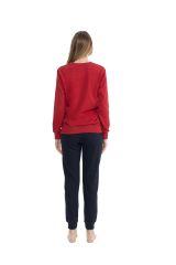 U.S. Polo Assn. 17075 Kadın Bordo Ev Giyim Pijama Takım