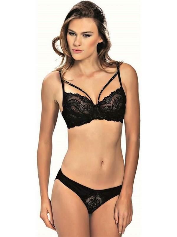 NBB 4352 Taşlı Dantelli Sütyen Takım
