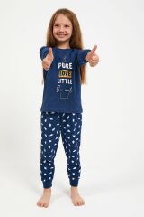 Roly Poly 2995 Pure Love Little Sweet Koyu İndigo Kız Çocuk Uzun Kol Pijama Takım