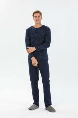 Pijadore 1530 Büyük Beden Uzun Kollu Erkek Pijama Takım