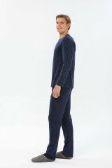 Pijadore 1530 Büyük Beden Uzun Kollu Erkek Pijama Takım