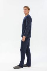 Pijadore 1530 Büyük Beden Uzun Kollu Erkek Pijama Takım