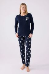 Arnetta 3056 Kadın Every Thing Uzun Kollu Pijama Takım