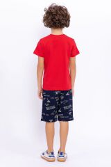 Roly Poly 2709 California Kırmızı Erkek Çocuk Bermuda Takım