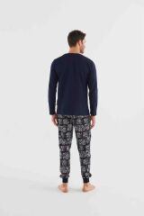 U.s Polo Assn 18634 Erkek Yuvarlak Yaka Uzun Kollu Pijama Takımı