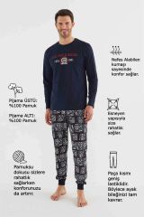 U.s Polo Assn 18634 Erkek Yuvarlak Yaka Uzun Kollu Pijama Takımı