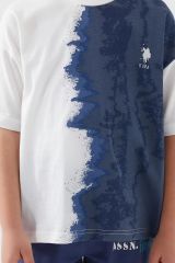 U.S. Polo Assn 1339 Garson İntense Creams Erkek Çocuk Kısa Kol Pijama Takım