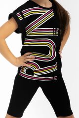 Roly Poly 2776 Garson Run Siyah Kız Çocuk Bermuda Tayt Takım