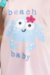 Roly Poly 2782 Garson Beach Baby Pembe Kız Çocuk Pijama Takımı
