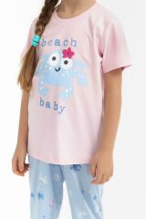 Roly Poly 2782 Beach Baby Pembe Kız Çocuk Pijama Takımı
