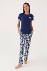 Pierre Cardin 8810 Branch Kadın Kısa Kol Pijama Takımı