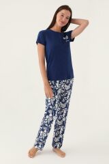 Pierre Cardin 8810 Branch Kadın Kısa Kol Pijama Takımı