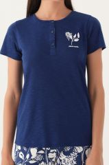 Pierre Cardin 8810 Branch Kadın Kısa Kol Pijama Takımı