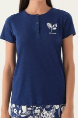Pierre Cardin 8810 Branch Kadın Kısa Kol Pijama Takımı