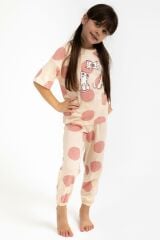 Roly Poly 2790 Garson Cats Badem Kız Çocuk Pijama Takımı