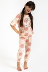 Roly Poly 2790 Cats Badem Kız Çocuk Pijama Takımı