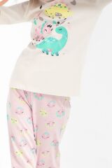 Roly Poly 2793 Cute Animals Vanilya Kız Çocuk Pijama Takımı