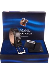 Polo Club 3'lü Erkek Cüzdan Kemer Kartvizitlik Çeyizlik Set