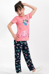 Roly Poly 1769 Kısa Kollu Kız Çocuk Pijama Takımı
