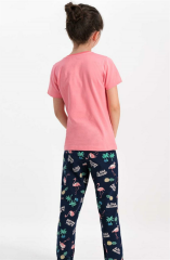 Roly Poly 1769 Kısa Kollu Kız Çocuk Pijama Takımı