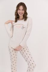 Arnetta 1432 Namast'ay In Bed Kremmelanj Kadın Uzun Kol Pijama Takımı