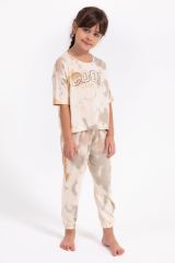 Arnetta 1808 Cool Girl Fildişi Salaş Kız Çocuk Pijama Takımı