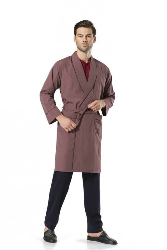 Pierre Cardin 5'li Robdöşambırlı Uzun & Kısa Kol Şortlu Uzun Pijama Takım Özel Kutulu Damat Çeyiz Seti