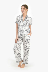 Pierre Cardin 7736 Leopard Krem Kadın Gömlek Pijama