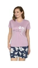 Alperi 76-80 Kadın Şortlu Kısa Kollu Pijama Takım