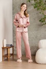 Pierre Cardin 1200 Saten Biyeli Pijama Takımı