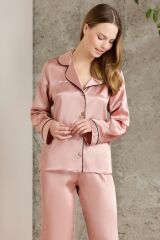 Pierre Cardin 1200 Saten Biyeli Pijama Takımı