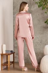 Pierre Cardin 1200 Saten Biyeli Pijama Takımı