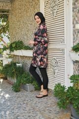 Ruko Maio 23147-7 Kadın Balıkçı Yaka Tam Tesettür Mayo