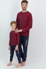RolyPoly 2542 Connected Bordo Erkek Çocuk Pijama Takımı