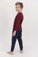 RolyPoly 2542 Connected Bordo Erkek Çocuk Pijama Takımı