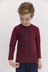 RolyPoly 2542 Connected Bordo Erkek Çocuk Pijama Takımı