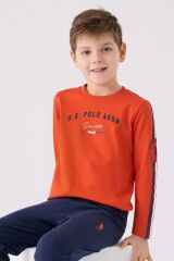 U.S. Polo Assn. 1911 Garson Erkek Çocuk Uzun Kol Manşetli Pijama Takım