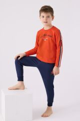 U.S. Polo Assn. 1911 Garson Erkek Çocuk Uzun Kol Manşetli Pijama Takım