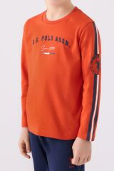 U.S. Polo Assn. 1911 Garson Erkek Çocuk Uzun Kol Manşetli Pijama Takım