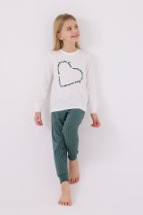 Arnetta 3050 Kız Çocuk Love Uzun Kol Pijama Takım