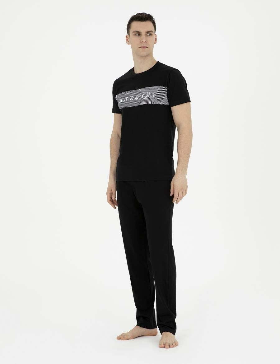 Pierre Cardin 6050 Erkek Kısa Kollu Penye Pijama Takımı