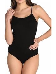 Tutku 148 Siyah İp Askılı Çıtçıtlı Body