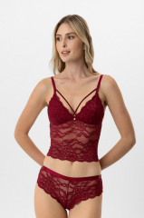 Pierre Cardin Lingerie Kadın Balensiz Dantelli Pedli Sütyen Takımı