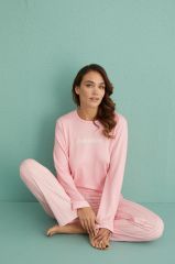 Gd Goldoremi 14102-7 Kadın Fashion Lovers Termal Uzun Kol Pijama Takım